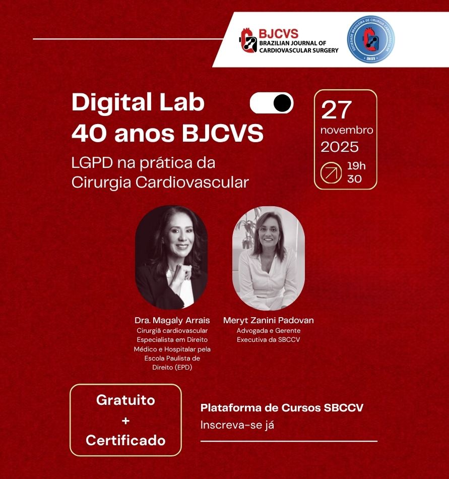 27/11 -  LGPD na prtica da Cirurgia Cardiovascular.