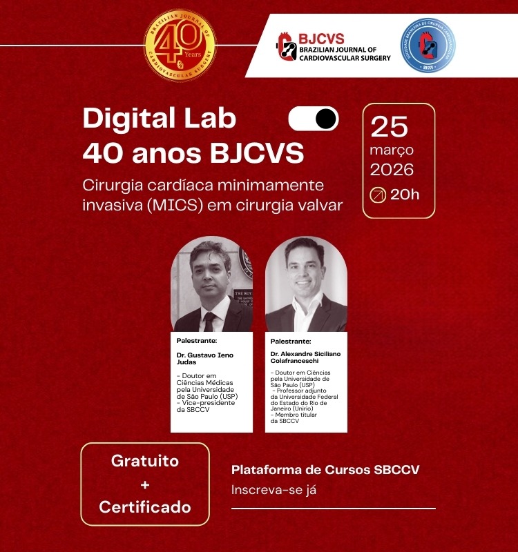 25/03 - Cirurgia card�aca minimamente invasiva (MICS) em cirurgia valvar